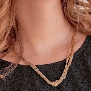Sezane Jenny Necklace - Knotted, Gold
